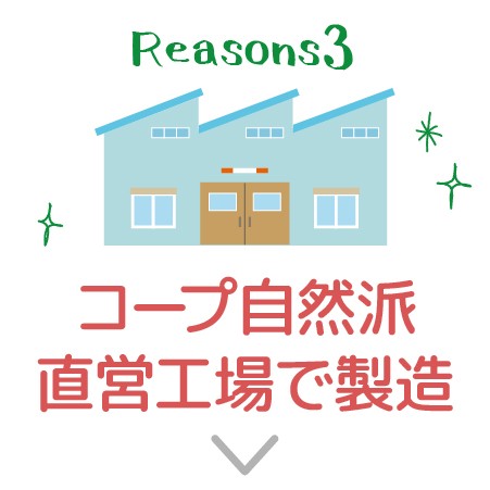 コープ自然派直営工場で製造