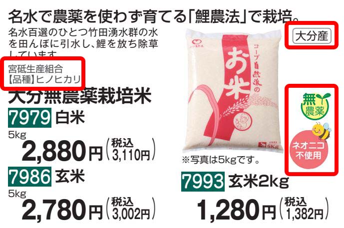 商品案内(カタログ)掲載例